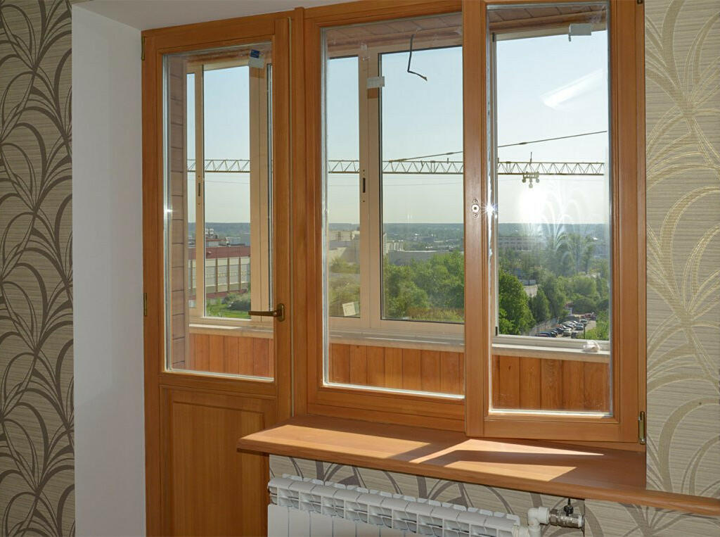 Деревянные окна со стеклопакетом для квартиры , цены