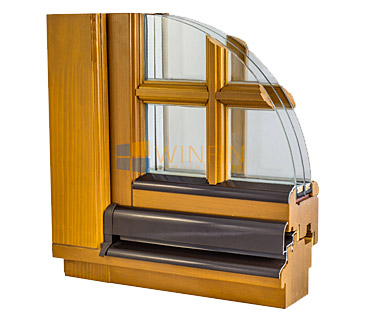 Деревянное окно из сосны, профиль 78 мм
